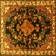 thumbnail image 1 of Ahgly Company Machine Washable Indoor Square Persian Yellow Traditional Area Rugs, 7' Square, 1 of 4