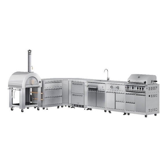 KoolMore Outdoor Kitchen Series Modular Kitchen in Stainless-Steel