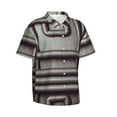thumbnail image 2 of Texture Of Plastic Pipe Hawaiian Shirts For Men, Summer Short-Sleeve Relaxed-Fit Button-Down Shirts Xx-Large, 2 of 9