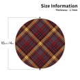 thumbnail image 2 of Fuzoiu Buffalo Check Plaid Print Leather Coasters Set,Drink Coasters Set of 4,for Tabletop Protection, Durable PVC Coasters,Home Décor and Housewarming Gift-Round Shape, 2 of 6