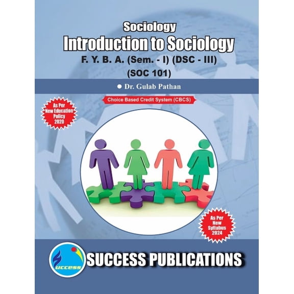 Introduction to Sociology(F.Y.B.A, Sem.-I) SPPU-Text(English), (Paperback)