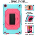 thumbnail image 2 of For Samsung Tab A 8.0 /T290 360 Degree Rotation Turntable Contrast Color Robot Shockproof Silicone, 2 of 8