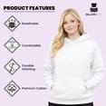 thumbnail image 4 of BILLIONHATS 12 Wholesale Hoodie Sweatshirts, Men Womens Unisex Hoodies Cotton Blend, Bulk Adults Sweatshirt, Homeless Donation GRAY 4X-LARGE, 4 of 7