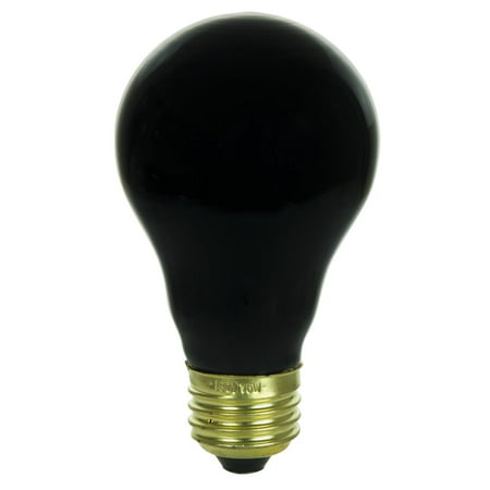 

12 Pack Sunlite 01096-SU 75 Watt A19 Black Light Light Bulb Medium Base Ceramic