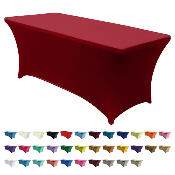 Mantel ABCCANOPY Spandex para mesa rectangular para hogar de 6 pies