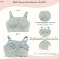 thumbnail image 6 of BIMEI Mastectomy Pocket Sports Bra for Women High Impact Molded Fix Cup Adjustable Spaghetti Strap Running Yoga,902,Green,2XL, 6 of 9