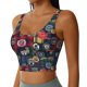 thumbnail image 2 of Balery Adventure Camping Badge Sujetadores deportivos con espalda cruzada para mujer, acolchados, sin costuras, de alto impacto, ideales para yoga, gimnasio, entrenamiento y fitness.-X-Large, 2 of 8