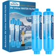 thumbnail image 1 of Filtro de agua Beckacher para RV en línea, 2 unidades, KDF y GAC, 1 of 5