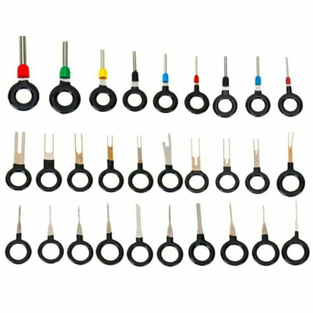 Auto Terminals Removal Key Tool Set Car Electrical Wiring Crimp Connector Extractor Puller Release Pin Kit 36PC 