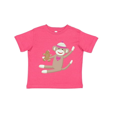 

Inktastic Sock Monkey Gingerbread Gift Toddler Boy or Toddler Girl T-Shirt