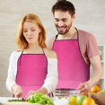 thumbnail image 5 of Pink Gradient Leopard Print Apron-Garden Aprons for Women with Pockets-Cotton Linen Waterproof Kitchen Cooking Gardening Aprons Adjustable for Kitchen,Cooking,BBQ and Salon 33x27 Inch, 5 of 7