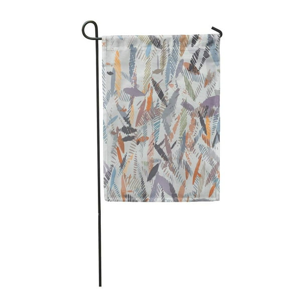 NUDECOR Watercolor Floral Abstract Leaves Green Foliage Leaf Garden Flag Decorative Flag House Banner 28x40 inch