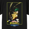 thumbnail image 2 of My Hero Academia: You're Next (Movie 4) Deku All might Logo text on Black Ground Adult Crew Neck Short Sleeve T-shirt - XS, 2 of 4