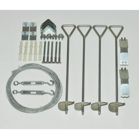 Palram Greenhouse Anchor Kit (Best Greenhouse Kit For The Money)