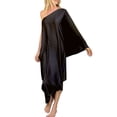 thumbnail image 1 of Women Beach Cover Ups Dress One Shoulder Irregular Robes Holiday Beachwear, 1 of 8
