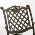 thumbnail image 4 of Noble House Avon Cast Aluminum Copper Outdoor Bar Stool (Set of 2), 4 of 20