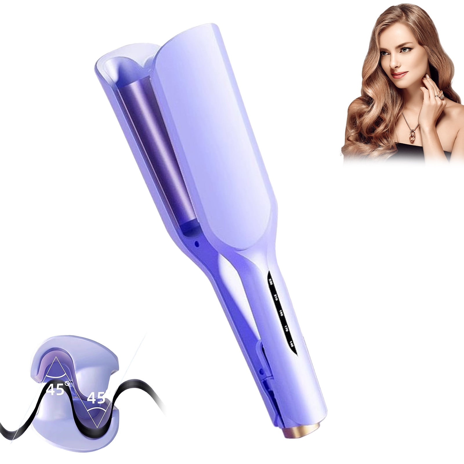 Bed Head Ceramic Deep Waver, Purple, 30 Heat Settings, Dual