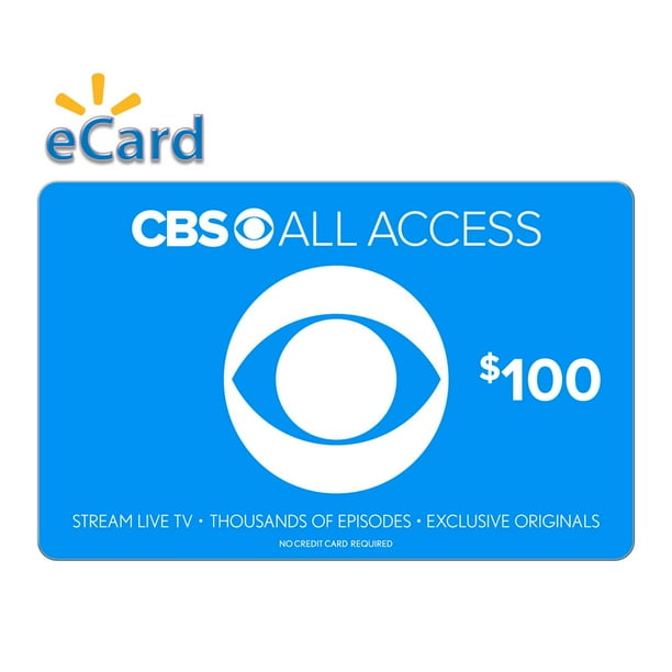 CBS All Access $100 Gift Card (Email Delivery)