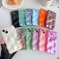 thumbnail image 2 of Funda Caseative para iPhone 14 Rosa con Efecto Ondas de Agua de Silicona, 2 of 6