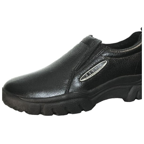 Roper Roper Western Shoes Mens Leather Slip On Black 0902006010208