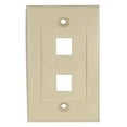 thumbnail image 1 of SF Cable 2-Port Keystone Wall Plate Decora Type - Ivory, 1 of 4