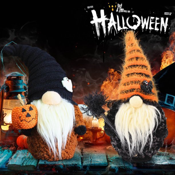 Fiudx Ofertas Flash Del Día Solo En Línea Decoraciones De Gnomo De Halloween, Decoración De Escritorio Para Dormitorio, Sala De Estar, Poste De Pie, Adornos De Muñecas Presentes