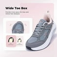 thumbnail image 3 of MAYKX Women’s Wide Toe Box Arch Support Walking Shoes –Orthotic with Removable Insoles for Plantar Fasciitis & Long Standing, 3 of 7