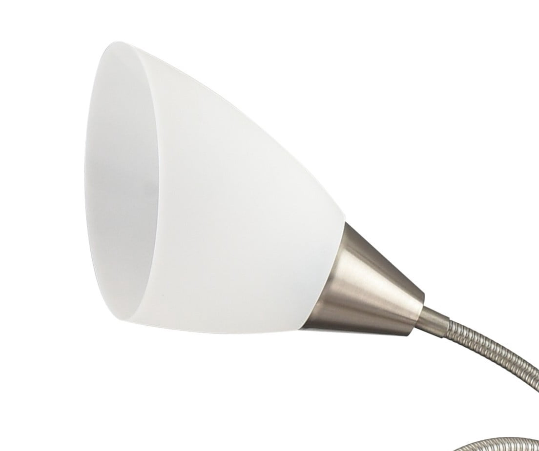 Simplee Adesso 67" Brushed Steel Adjustable 5 Light Floor Lamp with Flex Arms