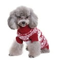 thumbnail image 3 of Gostoto Pet Dog Christmas Clothes Xmas Tree Snowflake Striped Printed Dog Sweaters for Small Dog, 3 of 5