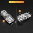 thumbnail image 5 of 20Pcs G9 Halogen Light Bulbs,25W Clear Halogen Lamps Dimmable,Warm White 2800K for Chandeliers,Pend, 5 of 5