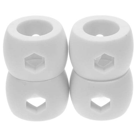 WRITWAA 4Pcs Foosball Table Rod Stop Rings White Plastic Replacement Parts for Soccer Goal Bars