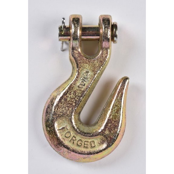 G70 3/8" Clevis Grab Hooks Tow Chain Hook f Flatbed Trailer Tie Down Hauling Rig