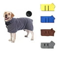 thumbnail image 1 of Quick-Drying Dog Bathrobe with Magic Button - Super Absorbent Pet Towel for Baths, Rainy Walks & Grooming, 1 of 2