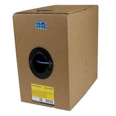 UPC: 0065030851695 | StarTech.com WIR5ECMPBL 1000 ft. Cat 5E Blue Solid UTP Ethernet Cable – Bulk Roll