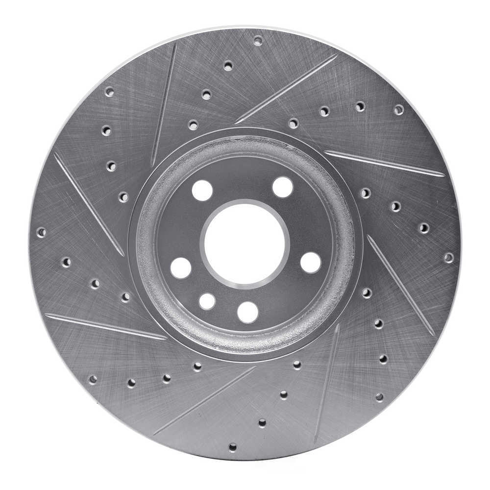 Dynamic Friction Company 631-27043R DFC Brake Rotor - Drilled And Slotted - Silver