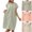 Green, variant on Women Fleece Long Robes Quickly Dry Absorbent Short Sleeve Button Down Fuzzy Hooded Bathrobe,Beige