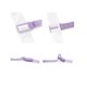 thumbnail image 4 of Soporte de correas de sujetador ajustable antideslizante con banda elástica para mujer 10 piezas uxcell Púrpura L*W:7.9'*0.39', 4 of 6