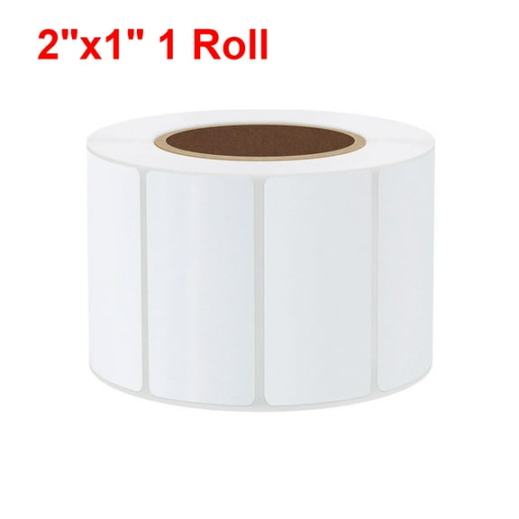 Ryhampaper 1 Roll 2"x1" Direct Thermal Labels Barcode FBA SKU Sticker Labels1300/Roll for Rollo & Zebra Printer