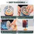 thumbnail image 4 of Basketball Cool Bedside Table Lamp LED Warm Lights with USB Charging Port Retro Cylinder Desk Lamps, 4 of 7