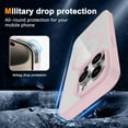 thumbnail image 5 of Transparent Magnetic Case Designed for Apple iPhone 14 Pro Clear Magnetic Case for Rugged Shockproof Strong Magnetic Military Grade Drop Protection Phone Case for Apple iPhone 14 Pro, Pink, 5 of 6
