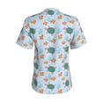 thumbnail image 3 of Uemuo Turtles And Goldfish Printed Women's Classic V-Neck T-Shirt - Soft, Breathable, Moisture-Wicking, Perfect for Casual, Office, Travel, and Everyday Wear-Medium, 3 of 5