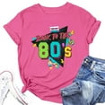 thumbnail image 4 of QHWAUAKFBN T Shirts For Women Trendy Graphic The 80's Shirt Vintage 80S Music Party Short Sleeve Blouse Tshirts Top, 4 of 4