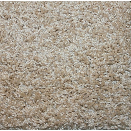 Flax Beige Indoor Frieze Area Rug | Flax Beige 25 oz 3/8″ Thick Frieze Carpet Area