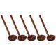 thumbnail image 4 of Cucharas De Madera Con Resistente, 5 Uds., Pulidas A Mano, Peso Ligero, Cuchara De Concha De Tortuga Japonesa Para Regalos De Restaurante, 4 of 7
