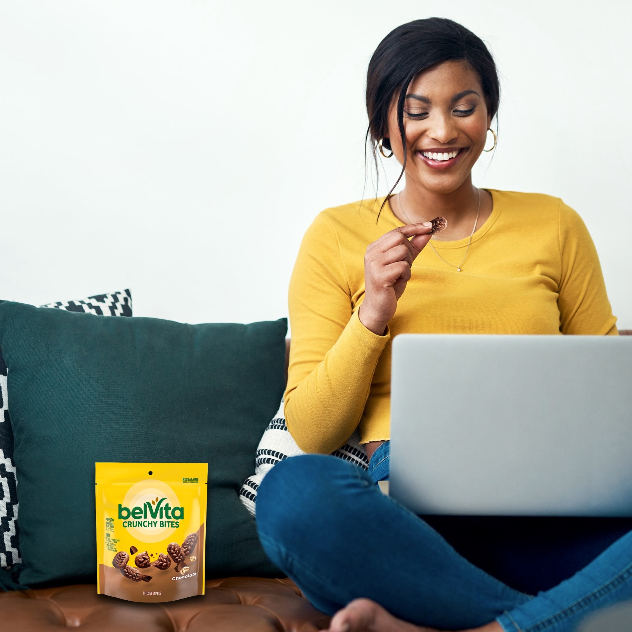 belVita Bite Size Snacks, Chocolate Crunchy Bites, 5 oz