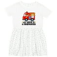 thumbnail image 3 of Inktastic Fireman Uncle is a Firefighter Girls Toddler Dress, 3 of 5