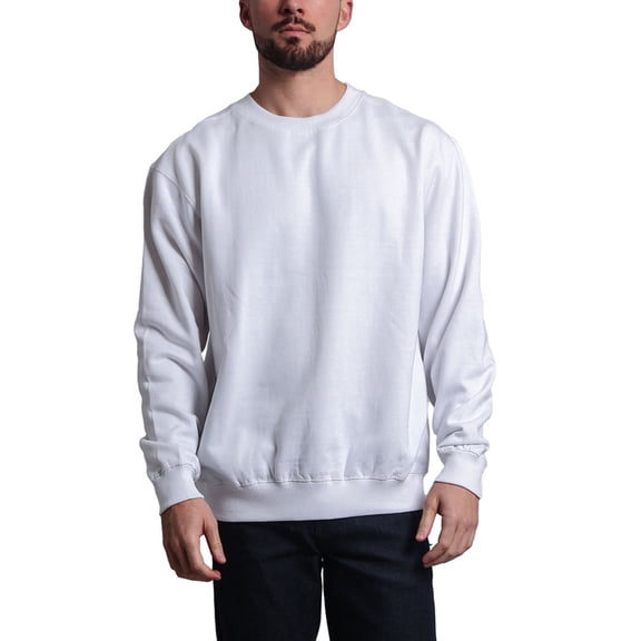 G-Style USA Men's Long Sleeve Solid Fleece Crewneck Sweatshirt, Up to 3X