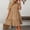 Khaki, variant on Women Dresses Polka Dot Flounce Smock Dress for Casual Everyday Wear Women’s Casual Tennis Dress Pink XXL