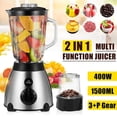 thumbnail image 2 of Exprimidor eléctrico multifuncional para el hogar, 1500ml, 3 + P, licuadora de alta velocidad, 400W, alta potencia, 12000 rpm/min, procesador de frutas, exprimidor Original Abanopi Exprimidor, 2 of 7