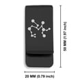 thumbnail image 2 of Stainless Steel Sagittarius (Centaur Archer) Astrology Constellation Classic Slim Money Clip Credit Card Holder, 2 of 2